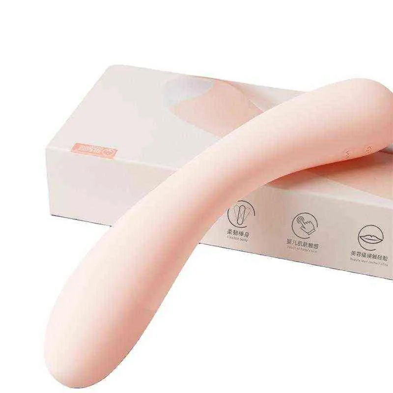 Vibratori NXY Bastone ceroso timido Riso caldo Testa morbida bianca Vibrante Masturbazione femminile Massaggio Divertimento Prodotti per adulti 0113