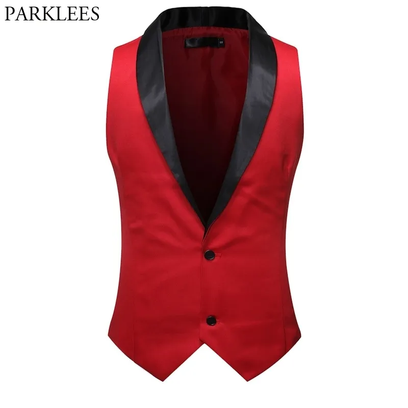 Groom Tuxedo Gilet Hommes Marque Collier Châle Slim Fit Robe Vest Giletoat Mens Party Casual Chalecos Para Hombre 210522