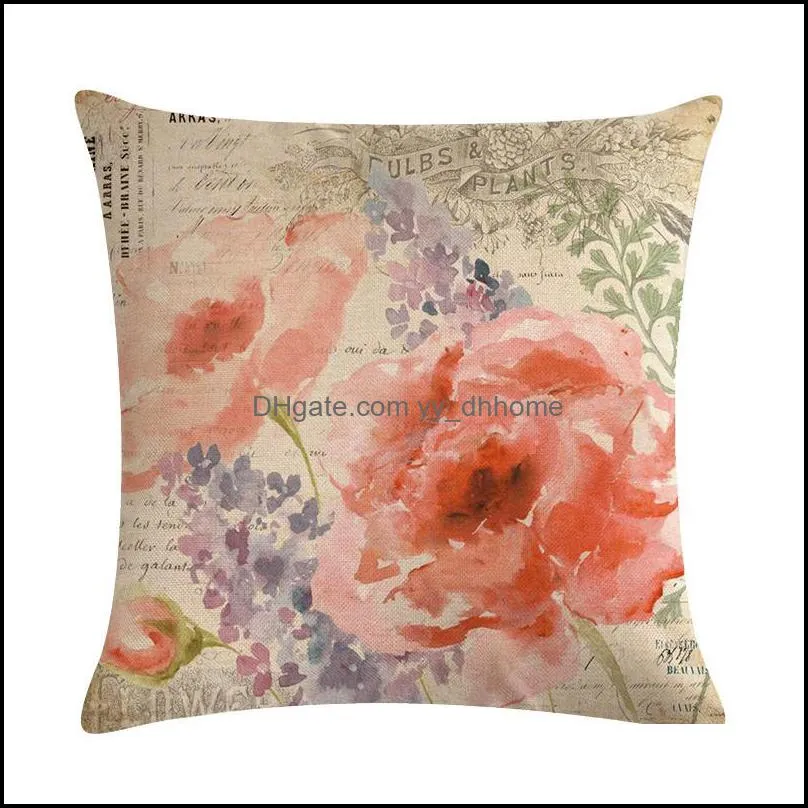 Bohemian Boho Cover Decorative Pillowcase Floral Cushion Pillow Case 45*45cm Neck Travel Pillow Cover Home Decor