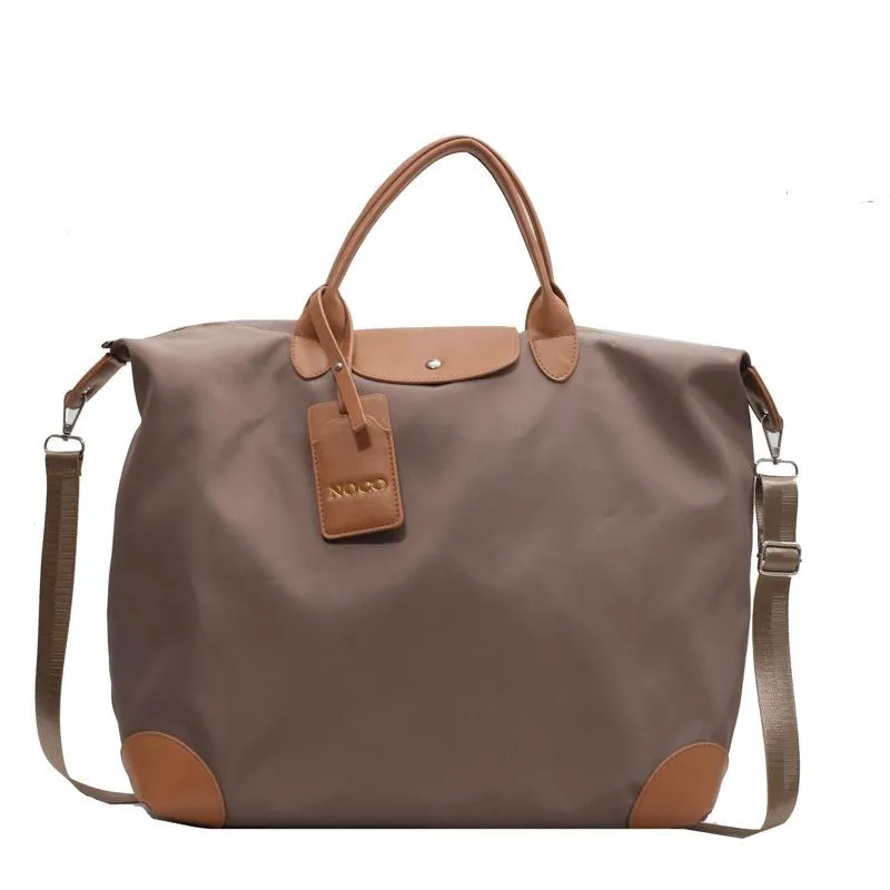 Bolsas de lona Bolso de mano de gran capacidad Vacaciones Viajes Mujeres Bolso de lona Nylon Gran fin de semana Equipaje durante la noche Bolso317D