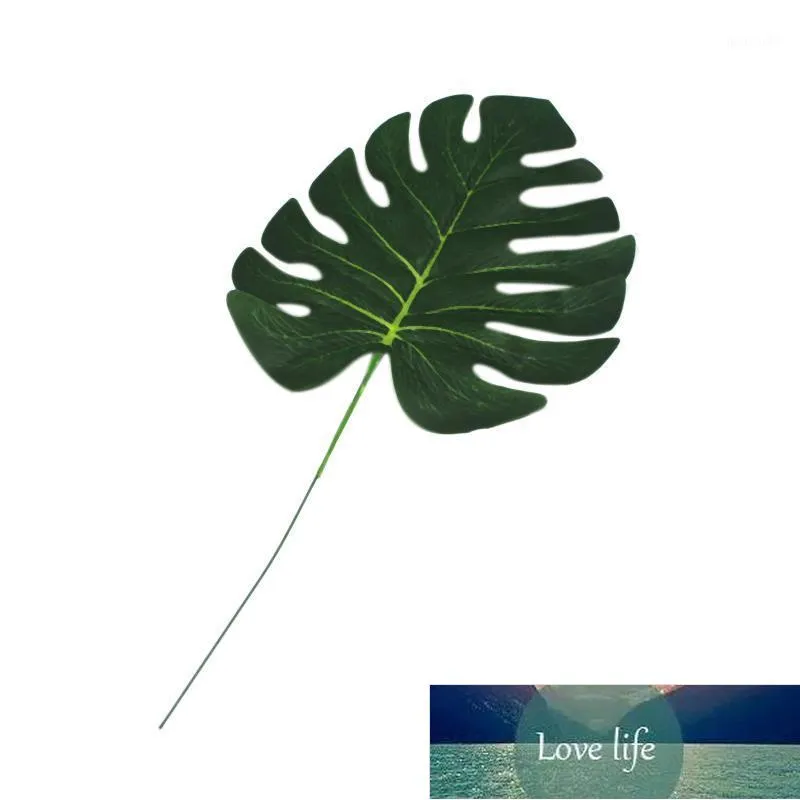 New-12Pcs Artificial Monstera Palm Leaves Green Plants Wedding Diy Decoration Cheap Fake Flowers Arrangement Plant Leaf1