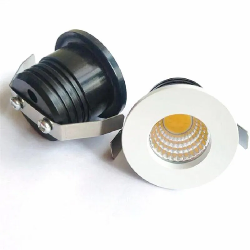 6 sztuk / partia 3W Małe LED Downlights Wpuszczane Mini Cob Szafki Spot Lights Hole Rozmiar 30mm Light