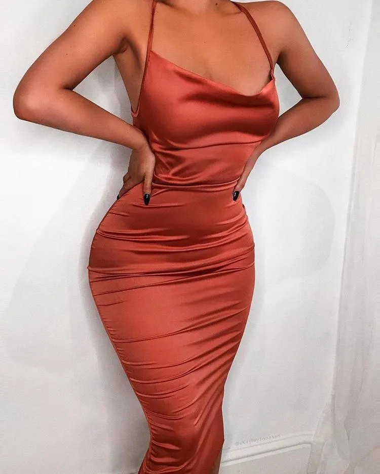 red satin oriental bodycon dress Women's Bodycon Yilda Long-Sleeve Cowl Neck Mini Bodycon Dress YesStyle ecological requirements Color:Blue/Black Striped Maxi dress YGroup_AW-SM-11391 Maxi Linen Balloon Dress