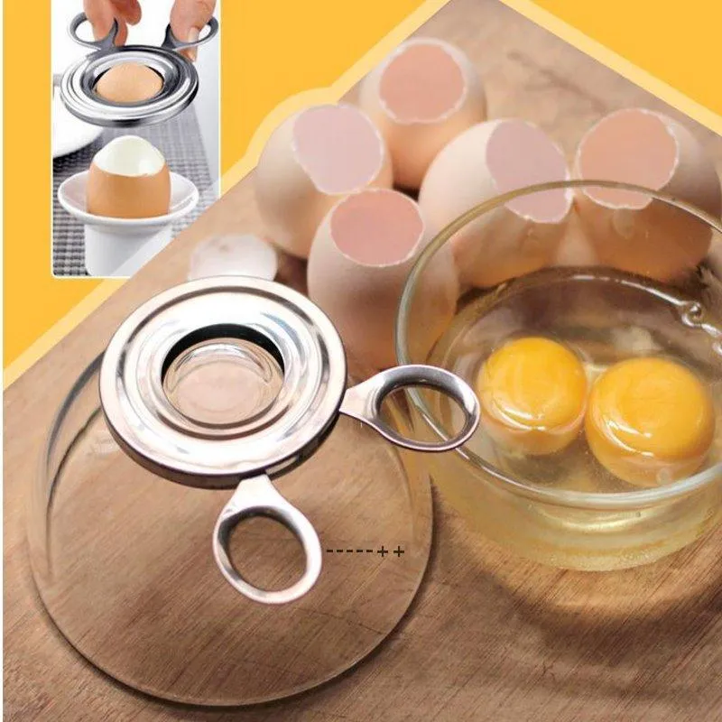 NEWBoiled Egg Shell Topper Cutter En Acier Inoxydable Cuit Ciseaux À Oeufs Pratique Clipper Gadgets De Cuisine Outil De Cuisson RRE11092