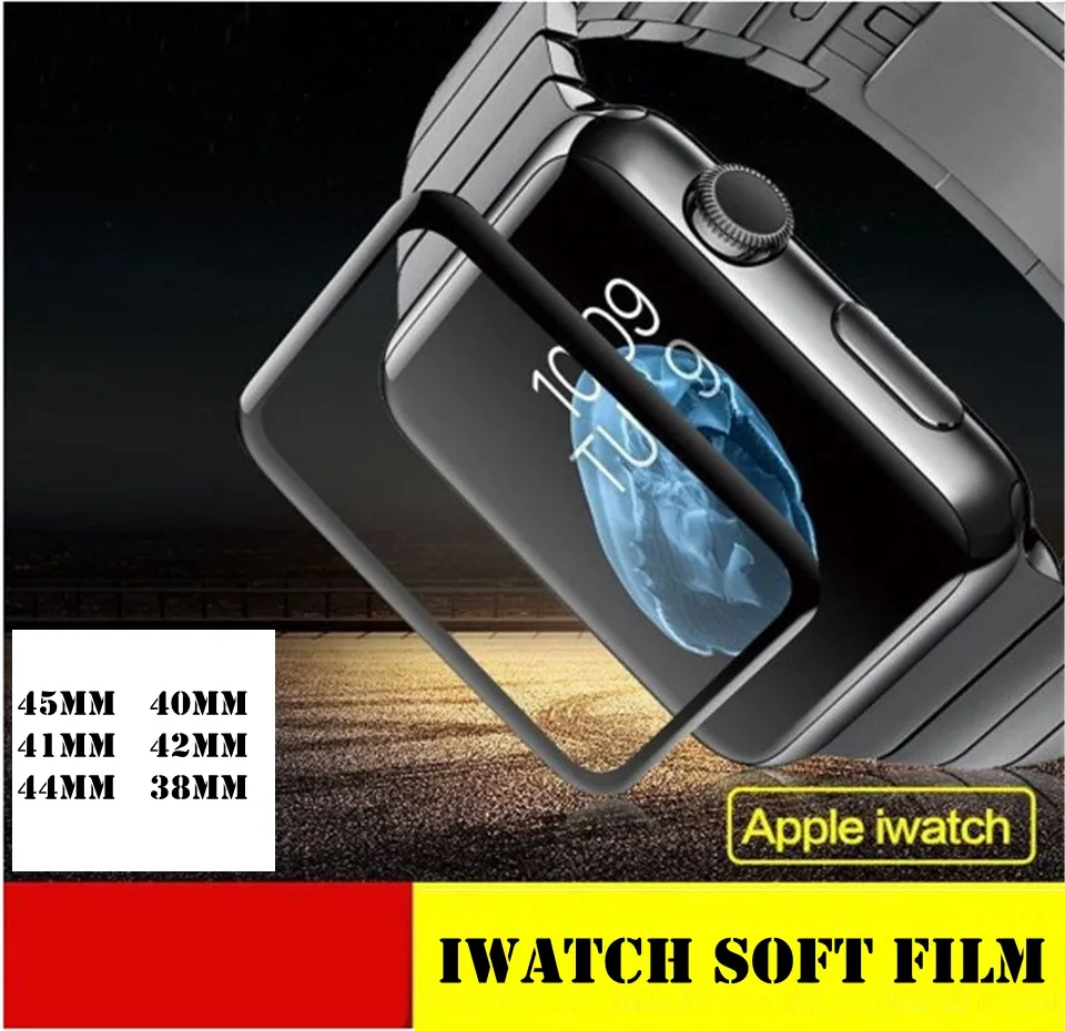 Apple Watch Band 45mm 44mm 44mm 40mm 42mm / 38mm iWatchソフトフィルムウォッチアクセサリーアップルウォッチ5 4 3 SE 6 7高品質