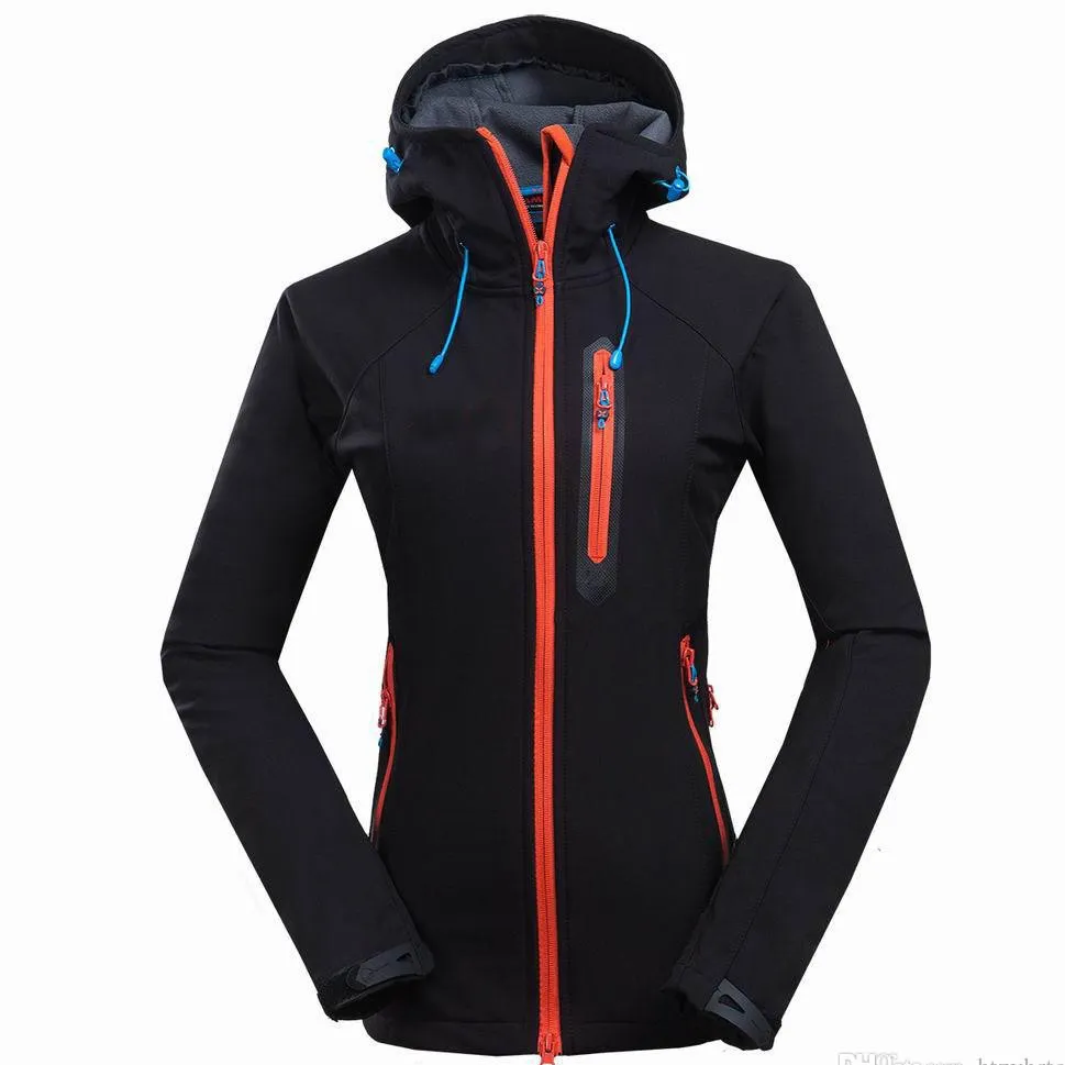 New Active women Shell Jacket Winter Brand Hiking Softshell Men Windproof Waterproof Thermal For Camping