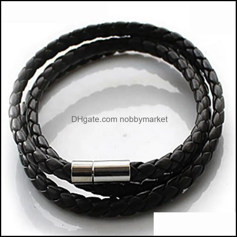 Men`s Genuine Leather Braided Rope Bracelets Multilayer Punk Handmade Wrap Wristband Bangle For Men s Fashion Crafts Jewelry in Bulk