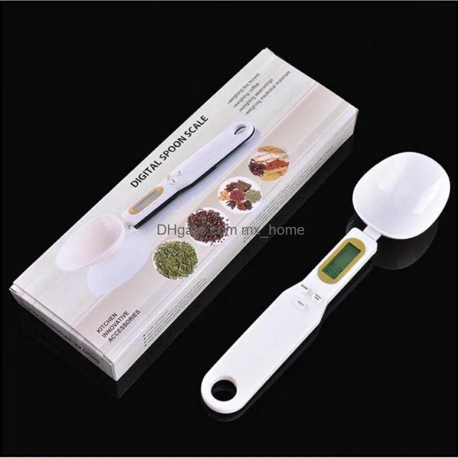 Measuring Tools 500g/0.1g measuring cup LCD Digital Kitchen Scale Gram Electronic Spoon Weight Volumn Food baking accessories with box