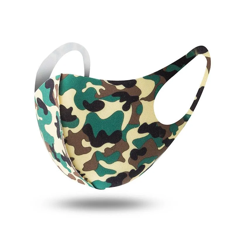 5 styles Fashion Camouflage Face Masks Anti-dust Wind Mouth Mask Washable Breathable Outdoor Cyling Bicycle Protective Mask Party Masks DHL