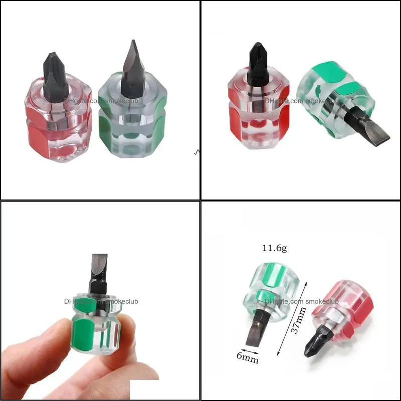 6x14mm Car Fender Repair Mini Screwdriver Short Distance Phillips & Slotted Screwdrivers LLD11624