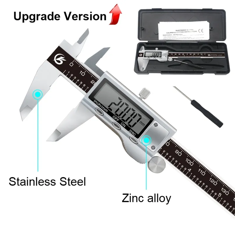 0-150mm Electronic Metal Caliper Digital Vernier Stainless Steel Ruler Gauge Micrometer LCD Measuring Tools 210922