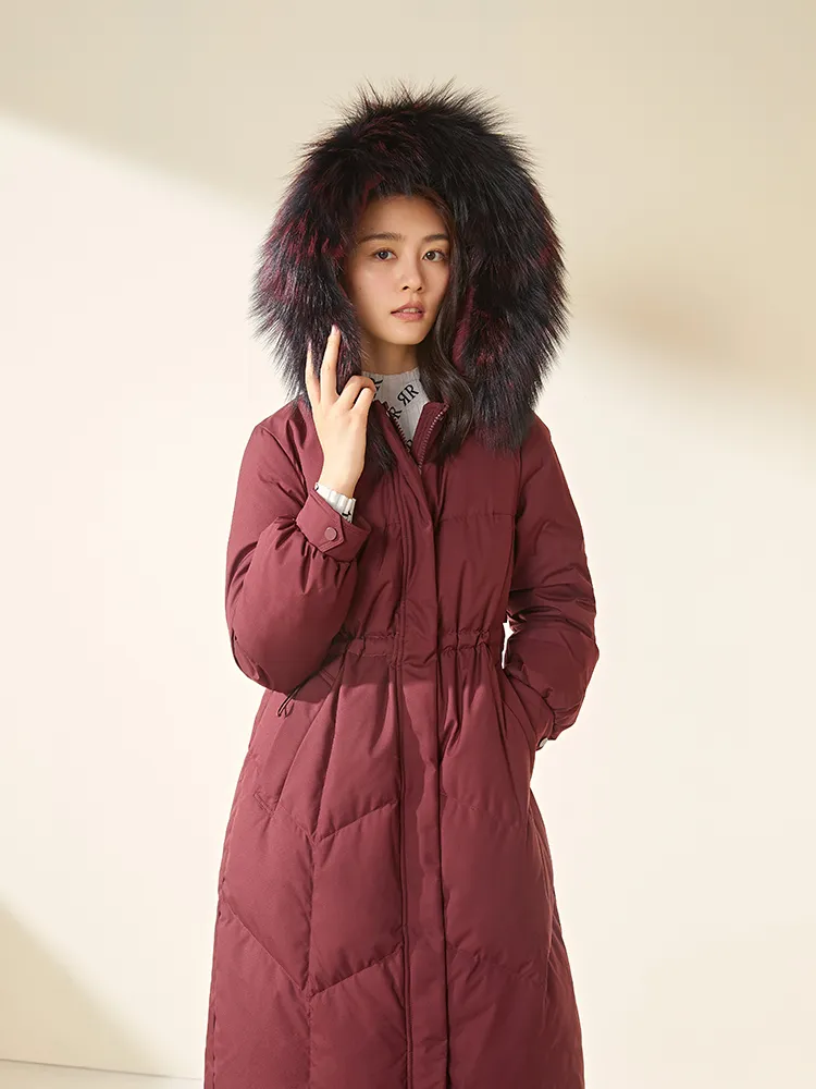 Women Winter Jacket Ladies Real wolf Fur Collar duck Down coats Inside Warm Coat Femme Slim Fit Find outwear Parkas top quality Windproof jackets