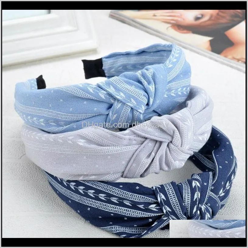 leaves wide hairband knot headband hair bow hairband for women hair accessories head wrap hair bands for women party gift