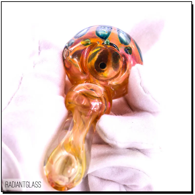 Seven Leaf Grass Glass Pipes Heady Dab Pipe Nice Tobacco for Smoking High Quality