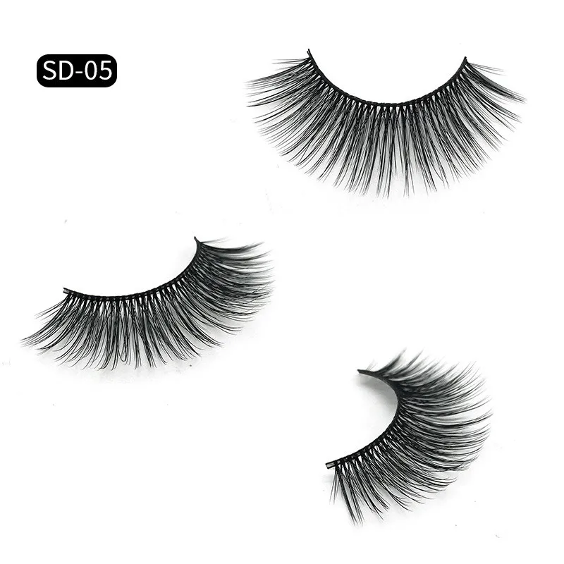 3D Mink Eyelashes Eye Make Mink Falso Cílios Soft Natural Espesso Eyelashes Falsos 3D Olho Olho de Olho Ferramentas de Beleza Extensão 20 estilos DHL