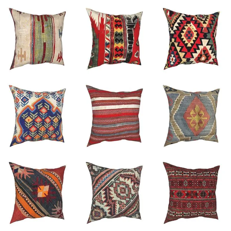 Cushion/Decorative Pillow Baluch Flatweave Antique Case Boho Kilim Ethnic Vintage Persian Carpet Tribal Cushion Covers Decor Pillowcover For