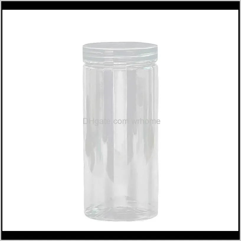 Kitchen Storage Box Sealing Preservation Plastic  Pot Container Rice Grain Bean Dry Lid Sealed Bottles & Jars
