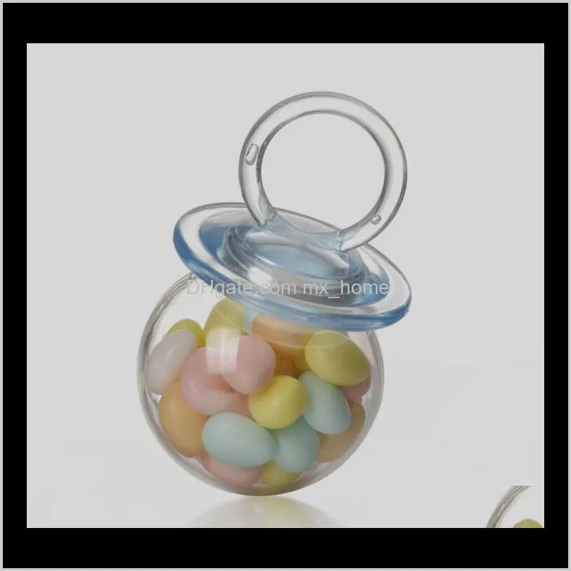 grade ps pacifier transparent plastic candy box 12pcs baby full moon creative candy box baby birthday party favors supplies