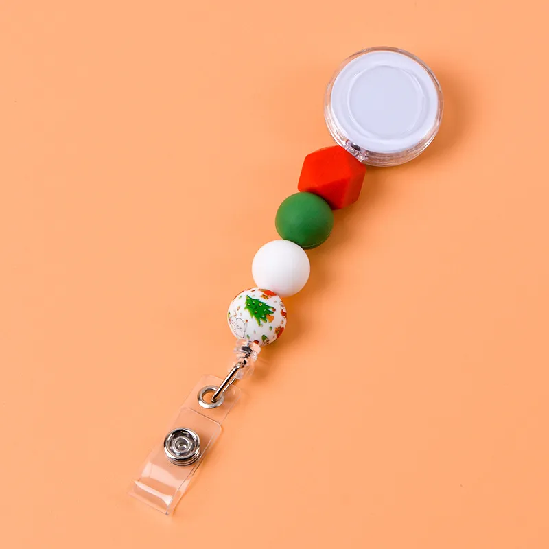Colorful Silicone Retractable Keychain With BPA Free Teething Catholic  Rosary Beads ID Badge Holder And Belt Clip Jewelry Gift From Giftvinco13,  $2.17