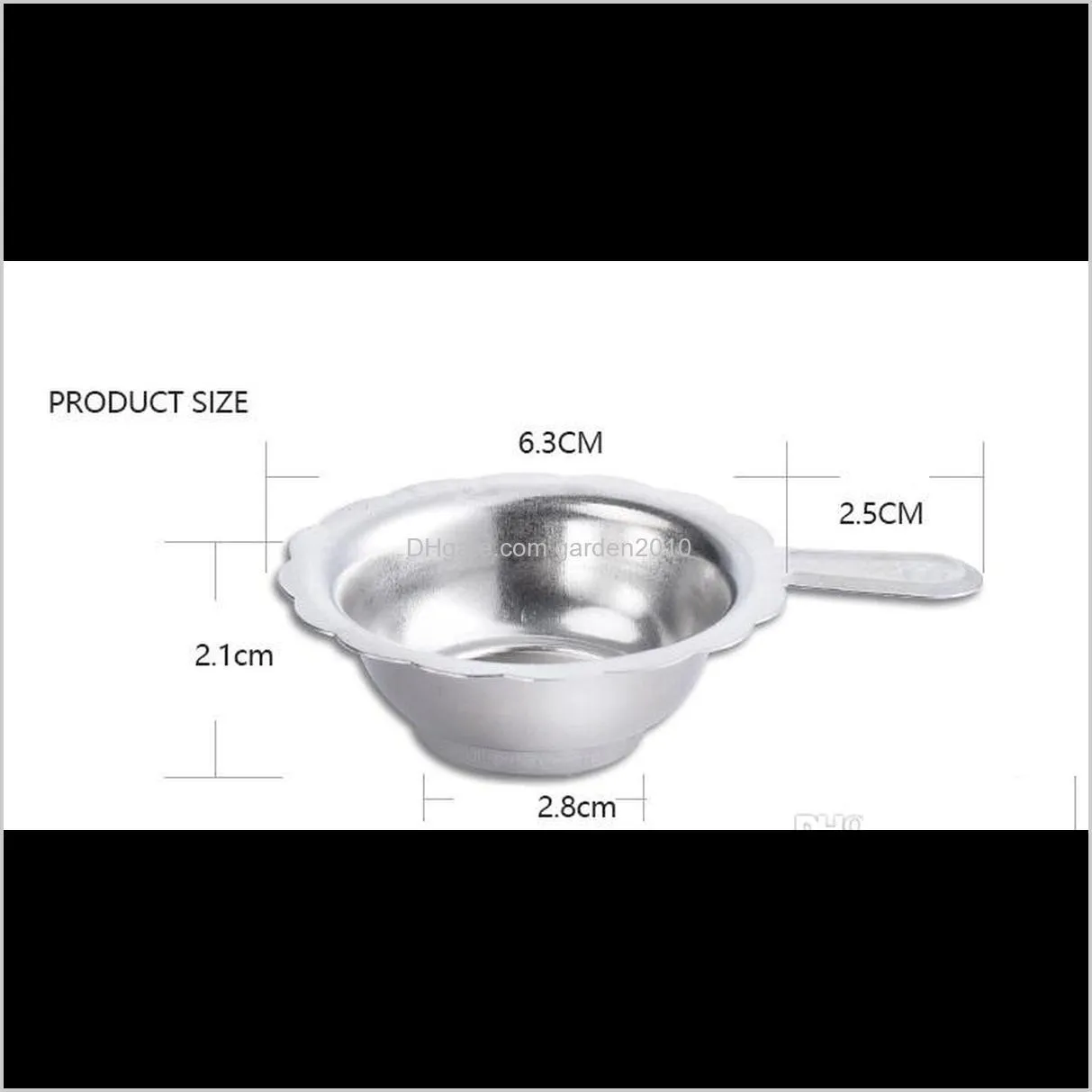 stainless steel tea mesh infuser with handle reusable small tea strainer loose tea leaf filter wb849