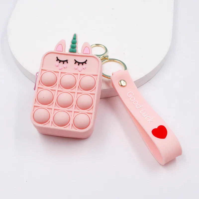 Porte-clés Fidget Keycap – Silicone Souple – Clique Anti-stress – Forme Griffe Chat