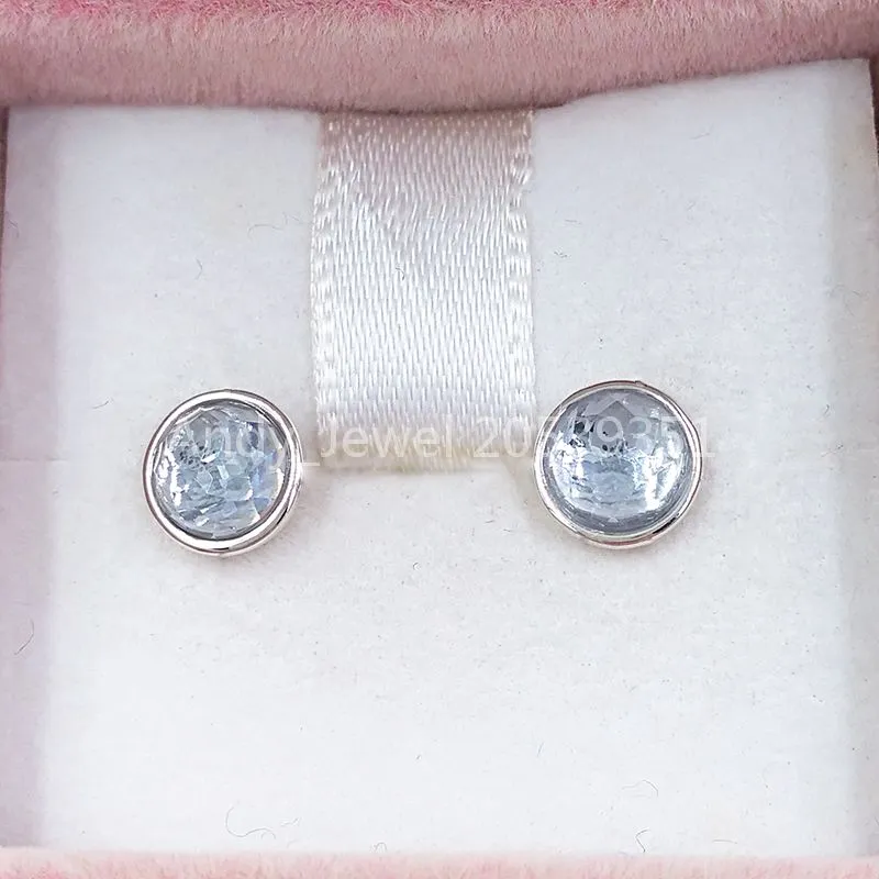 Andy Jewel Authentic 925 Sterling Silver Studs March Goccioline Adatto a gioielli in stile Pandora europeo