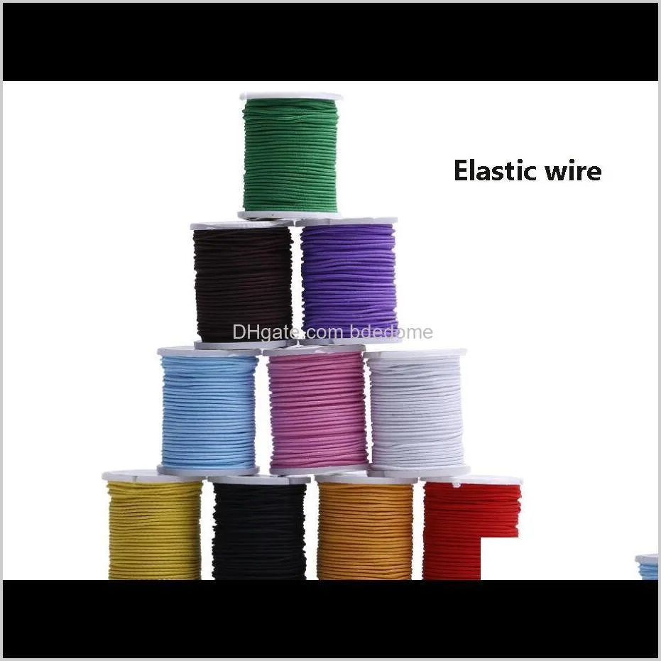 wholesale mixed color shipping diy necklace bracelet 0.9mm wax braided rope mixed color * 10pcs /set 1.5mm elastic band 0.5mm gold