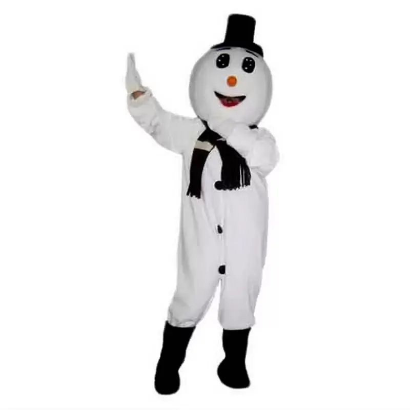 Stage Performance Snowman Mascot Costume Halloween Christmas Cartoon Character Outfits Suit Advertising Leaflets Clothings Carnival Unisex Adults Outfit