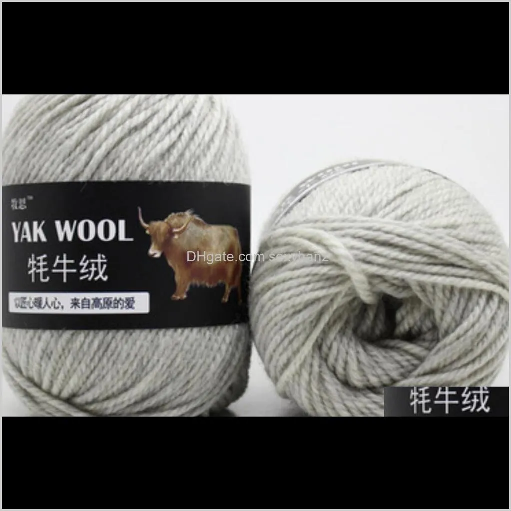 100g/ball fine worsted blended crochet yarn knitting sweater scarf yak wool yarn for knitting ship