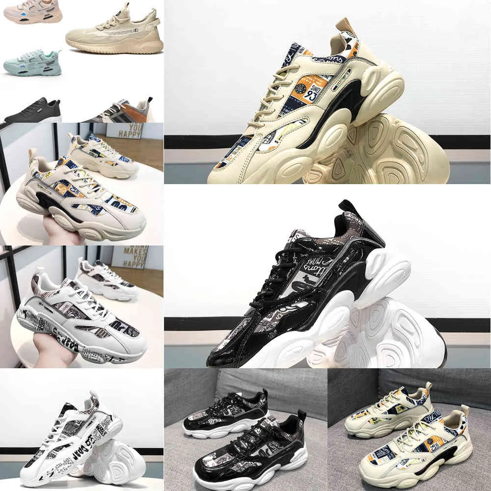 GQQR Erkek Erkekler Koşu Platformu Ayakkabı Eğitmenler Için Beyaz Üçlü Siyah Serin Gri Açık Spor Sneakers Boyutu 39-44 40