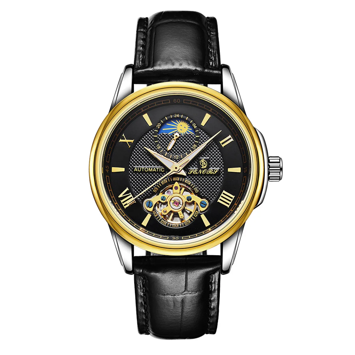 Automatyczne męskie zagłębione zegarek turbillon Mechanical Watch transgraniczny w stylu zagranicznego handlu zagranicznego