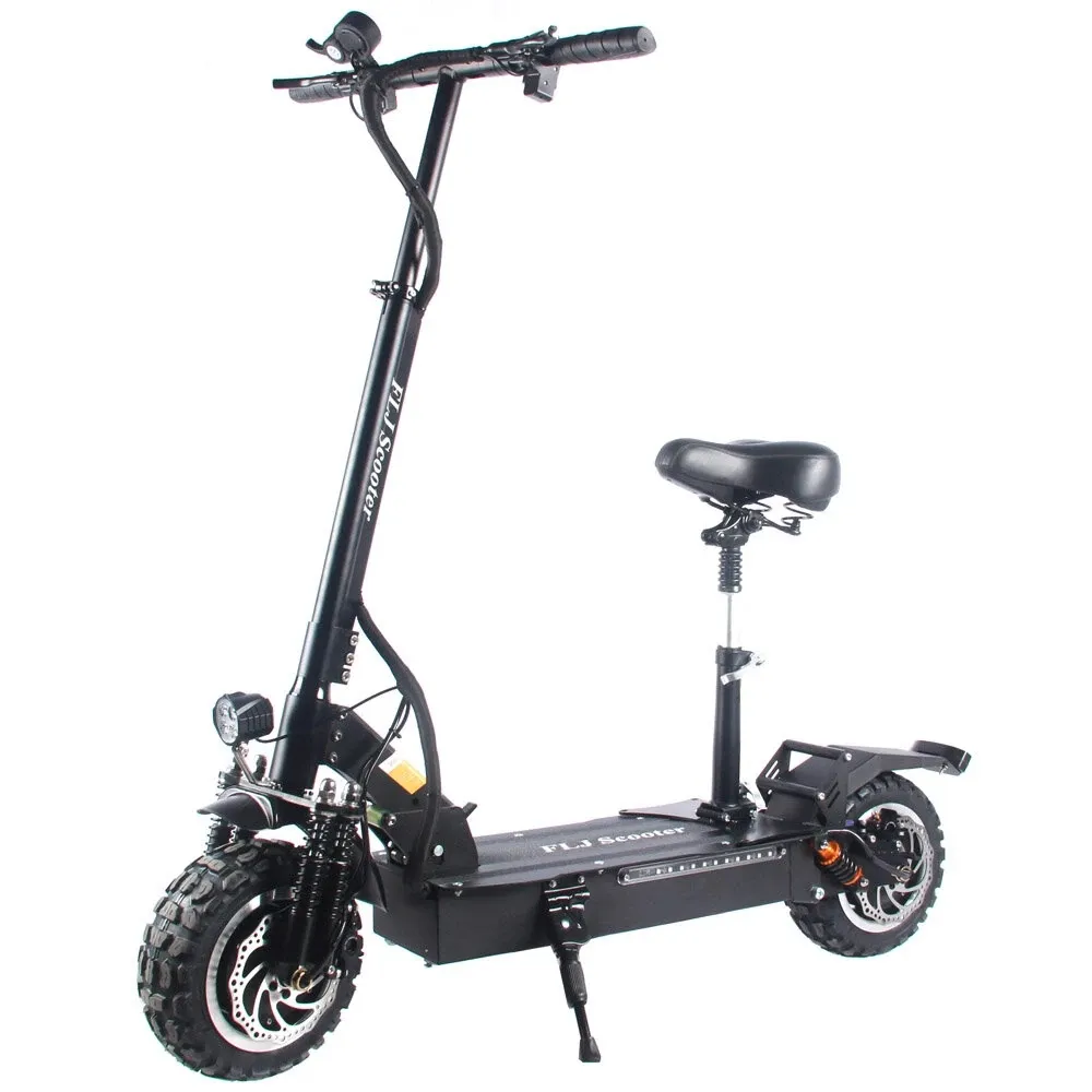 FLJ T113 32Ah 60V 3200W 11 Inches Tires Folding Electric-Scooter 65km/h Top Speed 100-120KM Mileage Range Electric Scooter Vehicle