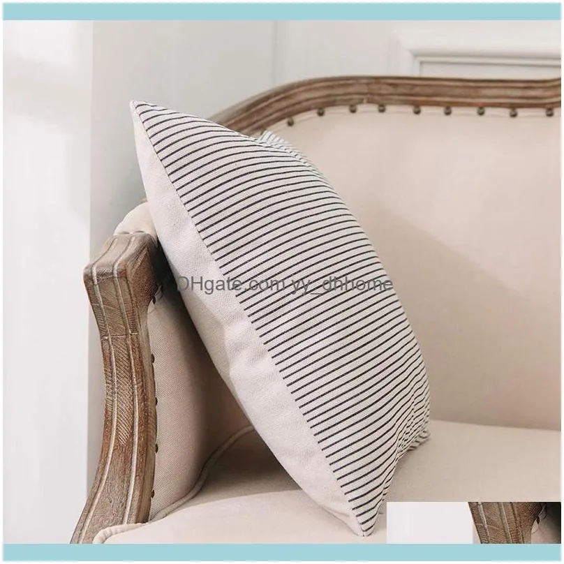 Geometric Pillow Case - Set Of 6 - Decorative Cotton Sofa Square Cushion Cushion Cover, 45 X 45 Cm1