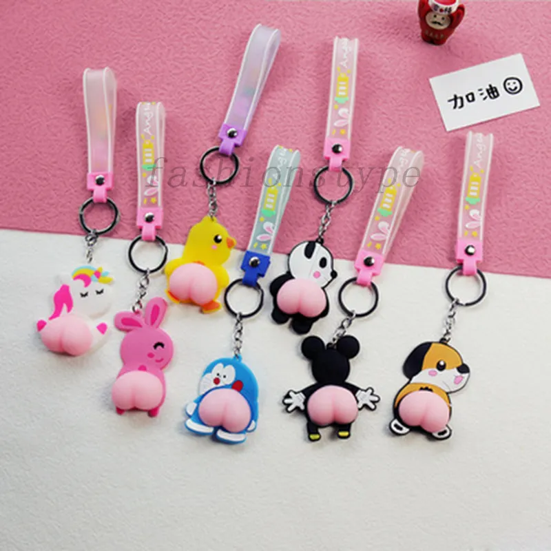 Porte-clés pop Doraemon en PVC, jouets Fidgety, mignon, dessin animé, ornements suspendus, anneau, accessoires créatifs, pincer la musique, pendentif décompressé