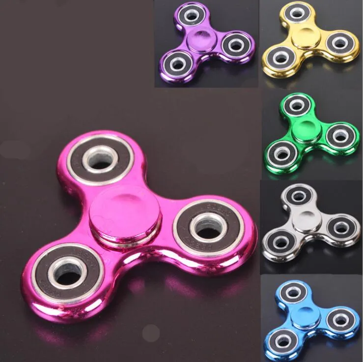 EDC tops Fingertip Trefoil Gyro ABS Plastic Bracket Adult Children Decompression Creative Finger Toys