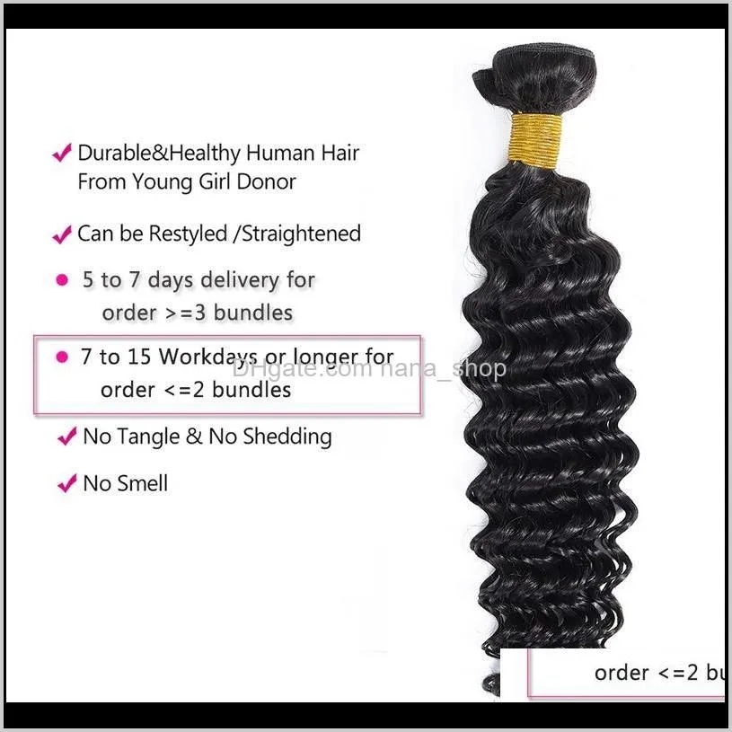 30 32 34 36 38 40inch deep wave bundles brazilian hair bundles human hair extensions 1pcs remy hair weave bundles