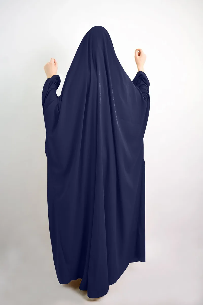 ワンピース祈りドレス衣装イスラム教徒の女性の祈りアバヤジルバブヒジャブドレス付属スカーフイスラム服 Jubah Niqab246s