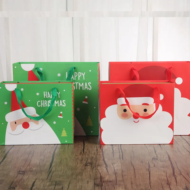 Рождественская подарочная сумка Christma Apple Box упаковочные коробки Creative Santa Claus Xmas EVE бумажные пакеты Fruit Candy Gifts Case CGY79