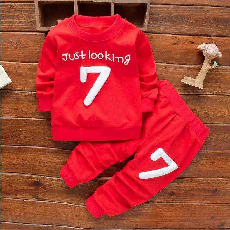 Bibicola Spring Autumn Baby Boy Christmas Outfits Clothing Sets Products Kids Clothes Set Babi Boys High Quality T-shirts+pants 211104lkgd