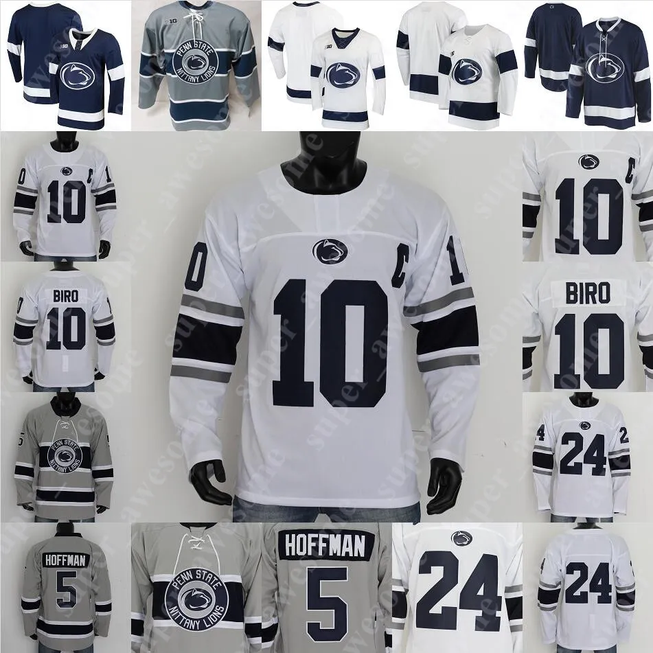 Penn State Nittany Lions Hockey Jersey Brandon Biro Liam Folkes Denis Smirnov Peyton Jones Nate Sępese Evan Barratt Cole Hults Casey Bailey David Goodwin