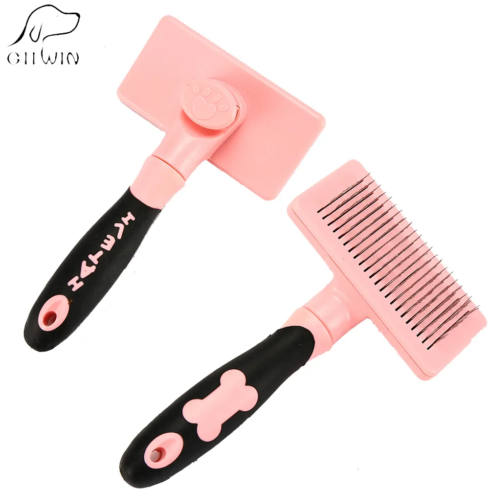 Hundkammar Husdjur Katt Grooming för hundar Remover Hackle för katter Hair Comb Pet Cleaning Tool Deshedding Brush