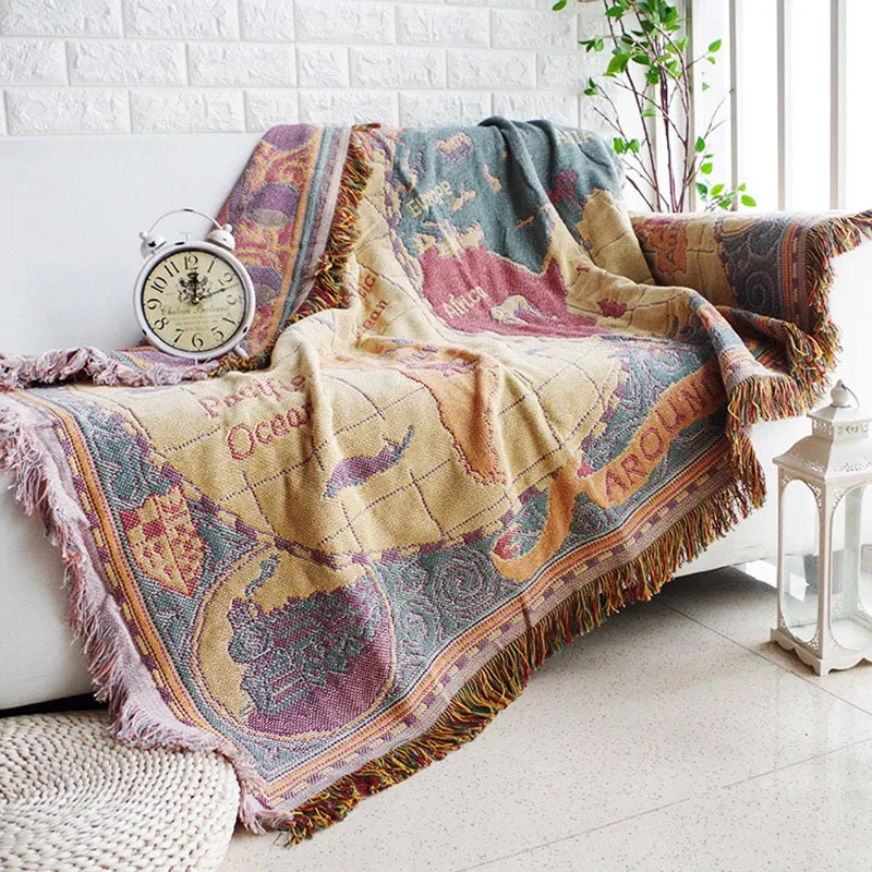 Pottery barn 2025 world map tapestry