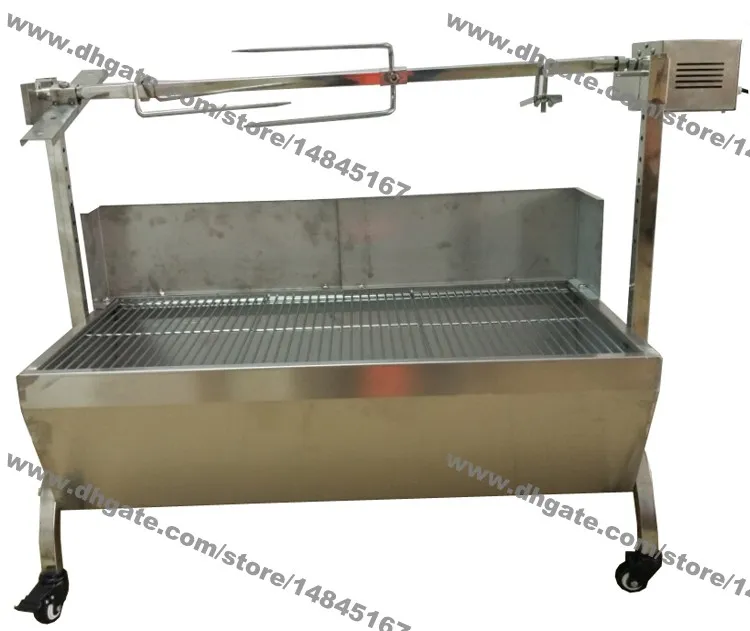 89cm lamm gris get charcoal barbeque bbq grill rotisserie spit raclette hog rostmaskin med 60 kg elektrisk motor