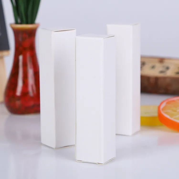 Packing Paper Box DIY Lipstick Perfume for Essential Oil Bottles valve tubes Brown Black White Package Storage Cases