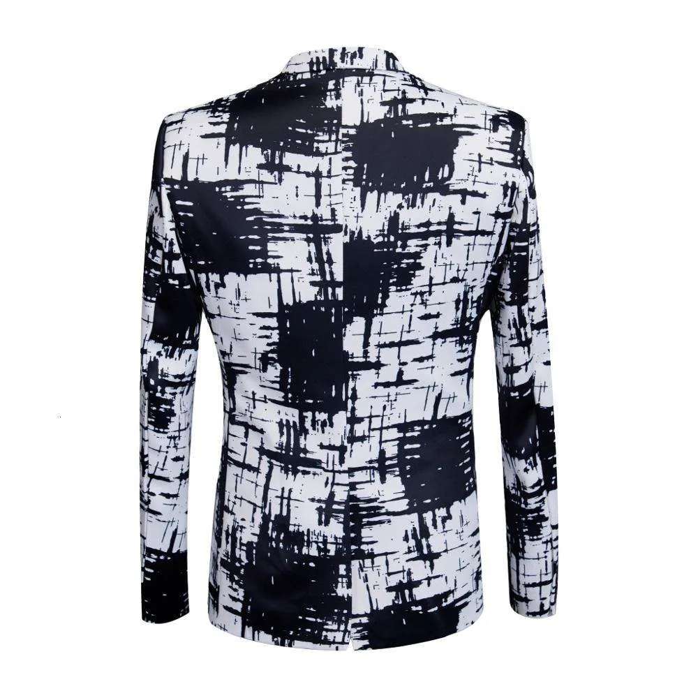 CarFFiv 2019 pak met platte revers zwart en wit vrijetijdskleding zakelijke kleding feestjurk afslankblazer1252h