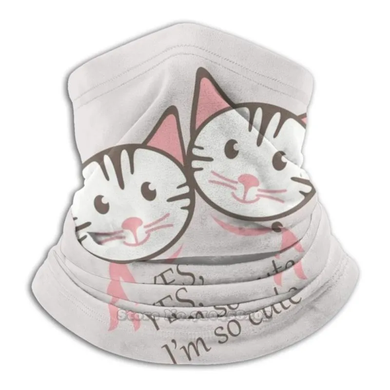 Scarves Yes , I'm So Cute Kids Pullover Hoodie Scarf Bandana Neck Warmer Headband Cycling Mask Im Cats Pink