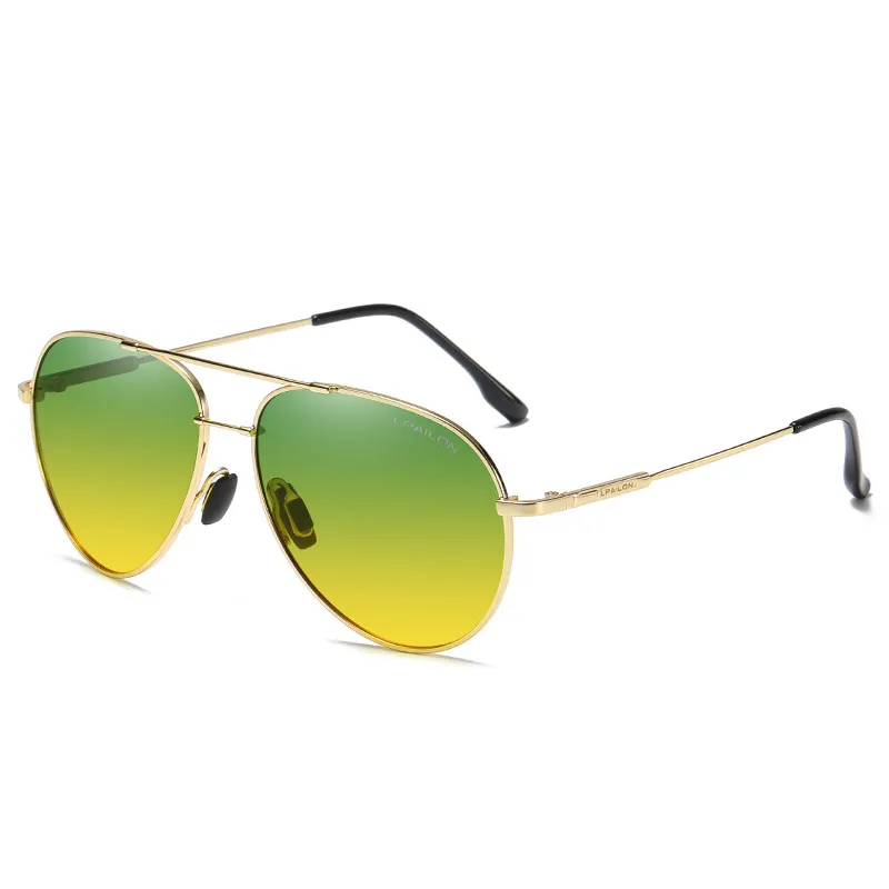 Top Qualität Polarisierte Sonnenbrille Mode Nachtsicht Fahrer Brillen Bunte Männliche Outdoor Reisen Pilot Fahren Sonnenbrille UV400