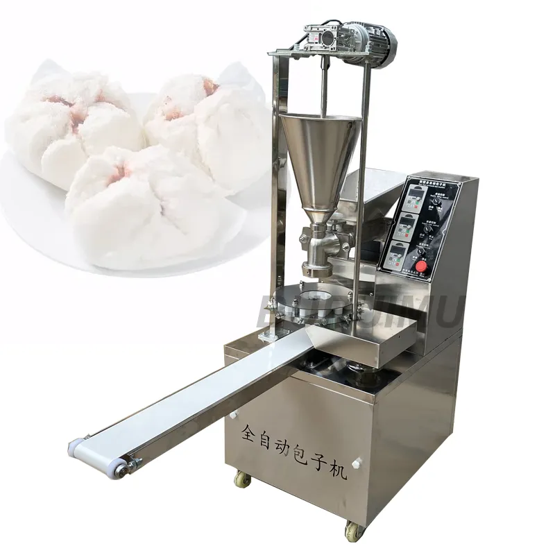 110v/220v Automatic Momo Making Machine Steamed Stuffed Bun Maker Xiaolong Bao Vegetable Baozi Filling Manufacturer