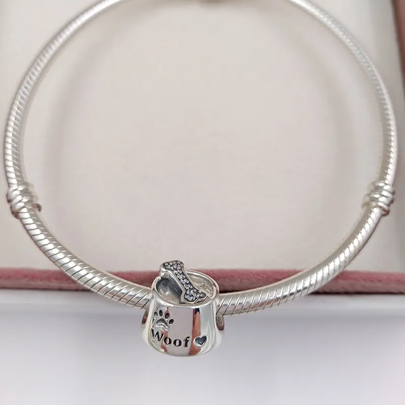 925 Sterling Silver kralen Charms past bij Europese pandora -stijl sieraden armbanden ketting 791708CZ Annajewel