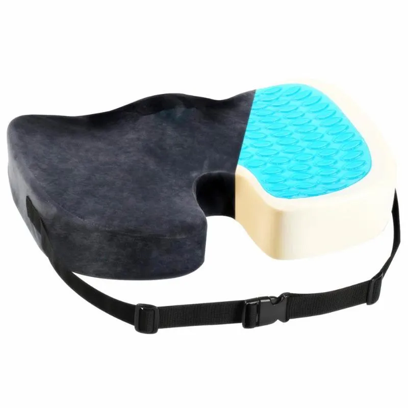 Gel Memory Foam Seat U Cooling Effect Acne Orthopedic Coccygeal